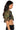 Full View My Way Asymmetrical Button Down Camo Crop Top