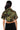 Extra View My Way Asymmetrical Button Down Camo Crop Top