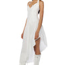 Front View Mykonos Poplin Midi Dress