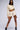 Back View Mystery Girl Mineral Wash Flare Mini Short In Ivory