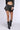 Front View Mystery Girl Mineral Wash Flare Mini Short