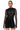 Front View Mystery Woman Mesh Longsleeve Dress