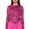 Front View Nature Calling Cheetah Print Long Sleeve Bodysuit