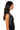 Back View Naughty But Nice Faux Leather Sleeveless Plunge Bodysuit