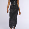 Front View Need The Bling Embellished Maxi Skirt