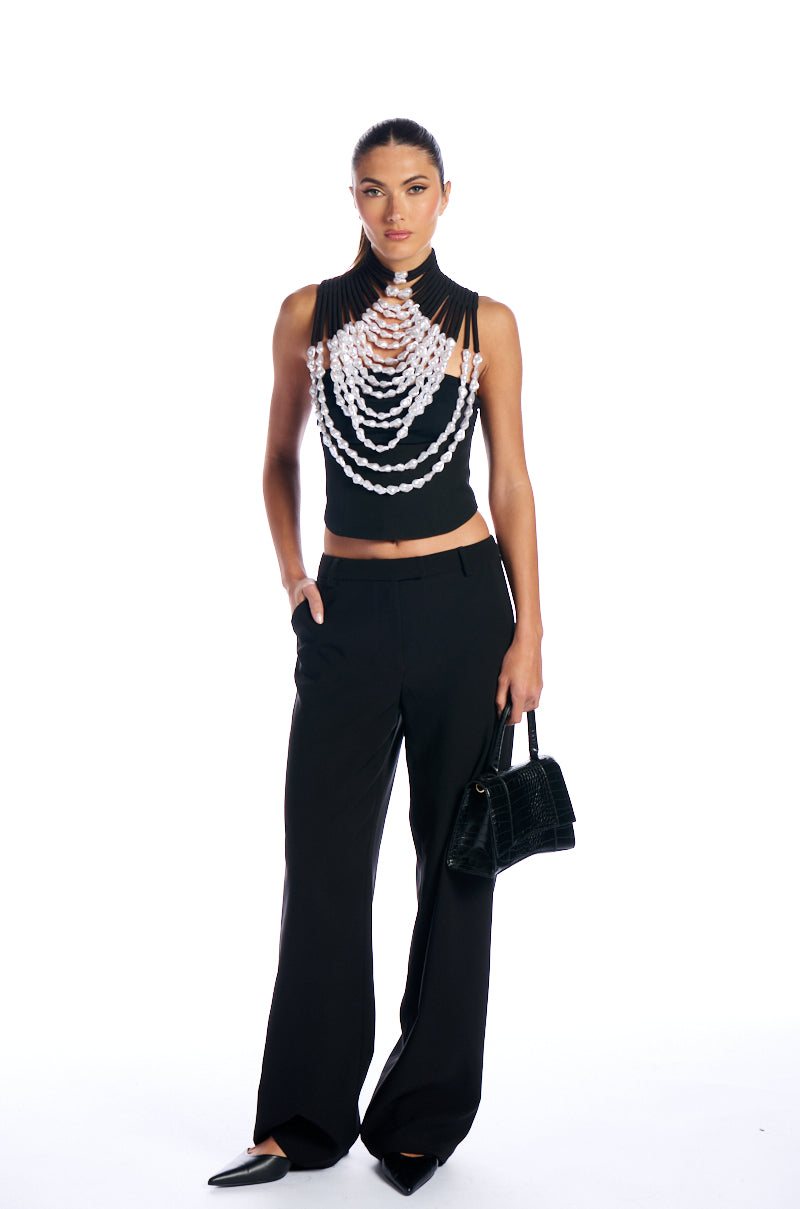 Full View Never Lose Me Beaded Top