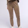 Front View Never Mind Babe Mineral Wash Jogger Pant