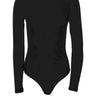 Front View New Body Long Sleeve Mesh Bodysuit