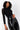 Side View New Body Long Sleeve Mesh Bodysuit in Black