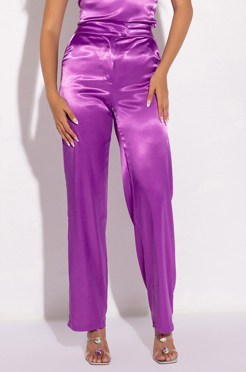 NEW HORIZONS SATIN WIDE LEG TROUSERS view 0
