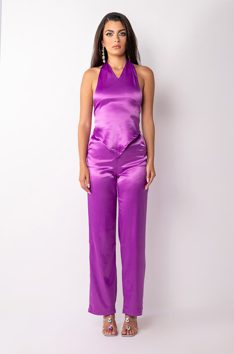 Extra View New Horizons Satin Wide Leg Trousers
