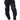 Front View New Romantic Ruffle Detailed Jogger In Black