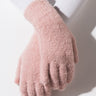 Front View New School Touch Screen Glove in Pink