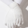 Front View New School Touch Screen Glove in White