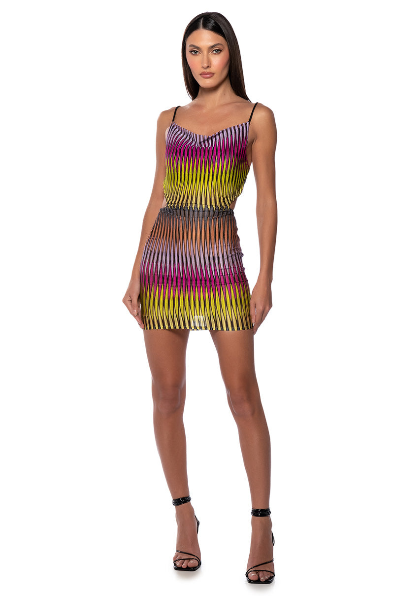 Side View Next Time Fitted Mini Dress