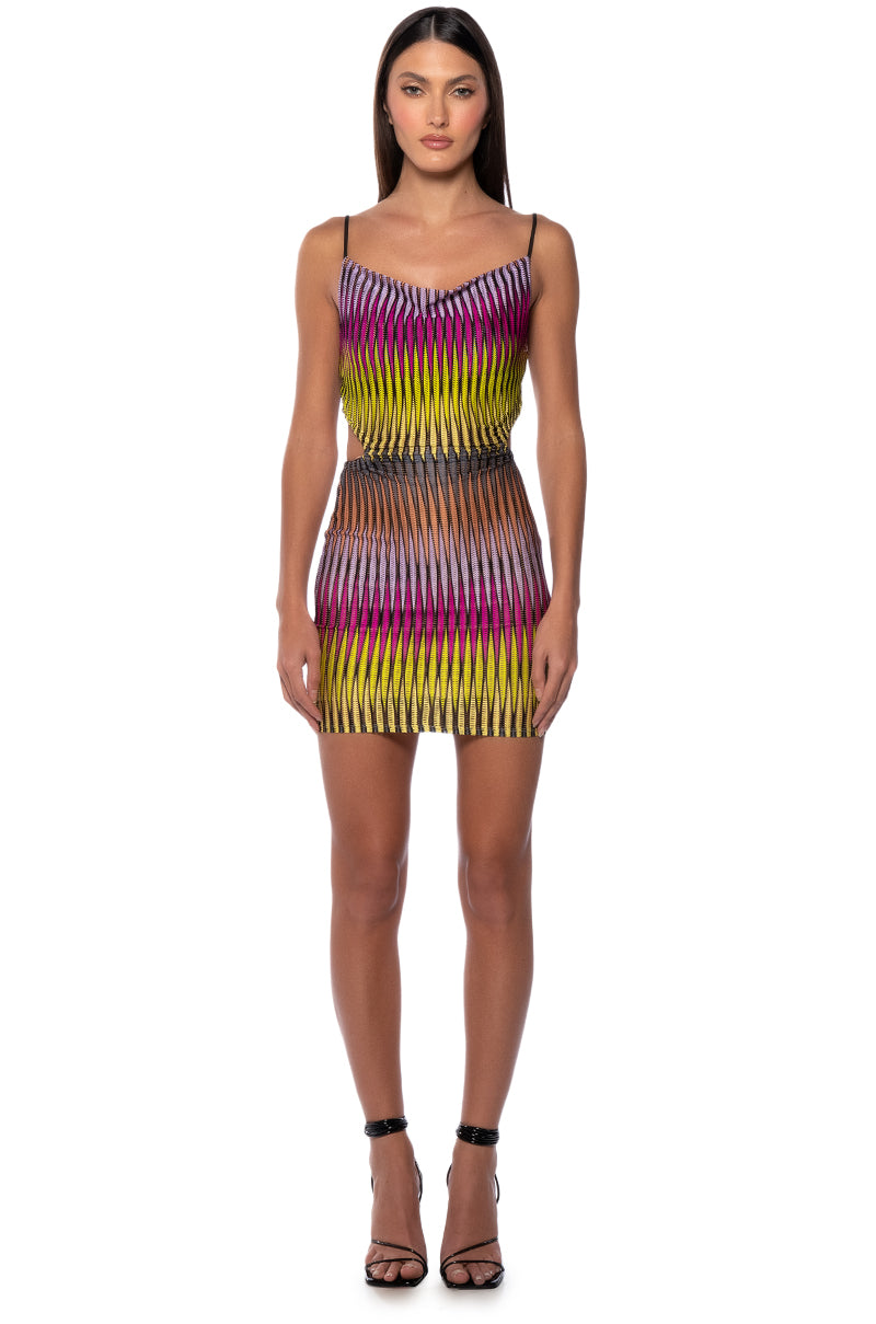 Extra View Next Time Fitted Mini Dress