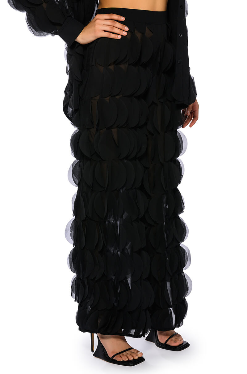 Side View Next Time Textured Wide Leg Pant 1