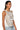 Side View Nia Chain Embellished Ribbed Tank In White