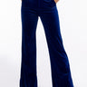 Front View Night Moves Velvet Wide Leg Trouser