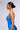 Back View Night Two Metallic Bandeau Top In Blue