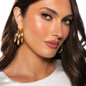 Front View Nikki Multi Layer Hoop Earring