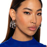 Front View Nikki Multi Layer Hoop Earring