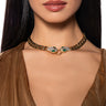 Front View Nikki Snake Head Choker