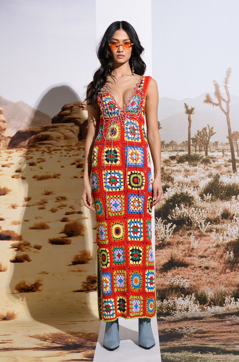 Extra View Nini Crochet Tank Maxi Dress 15