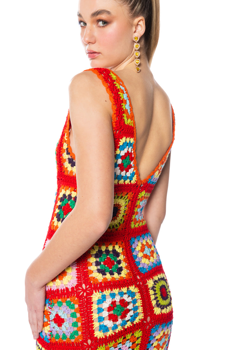 Full View Nini Crochet Tank Maxi Dress 9