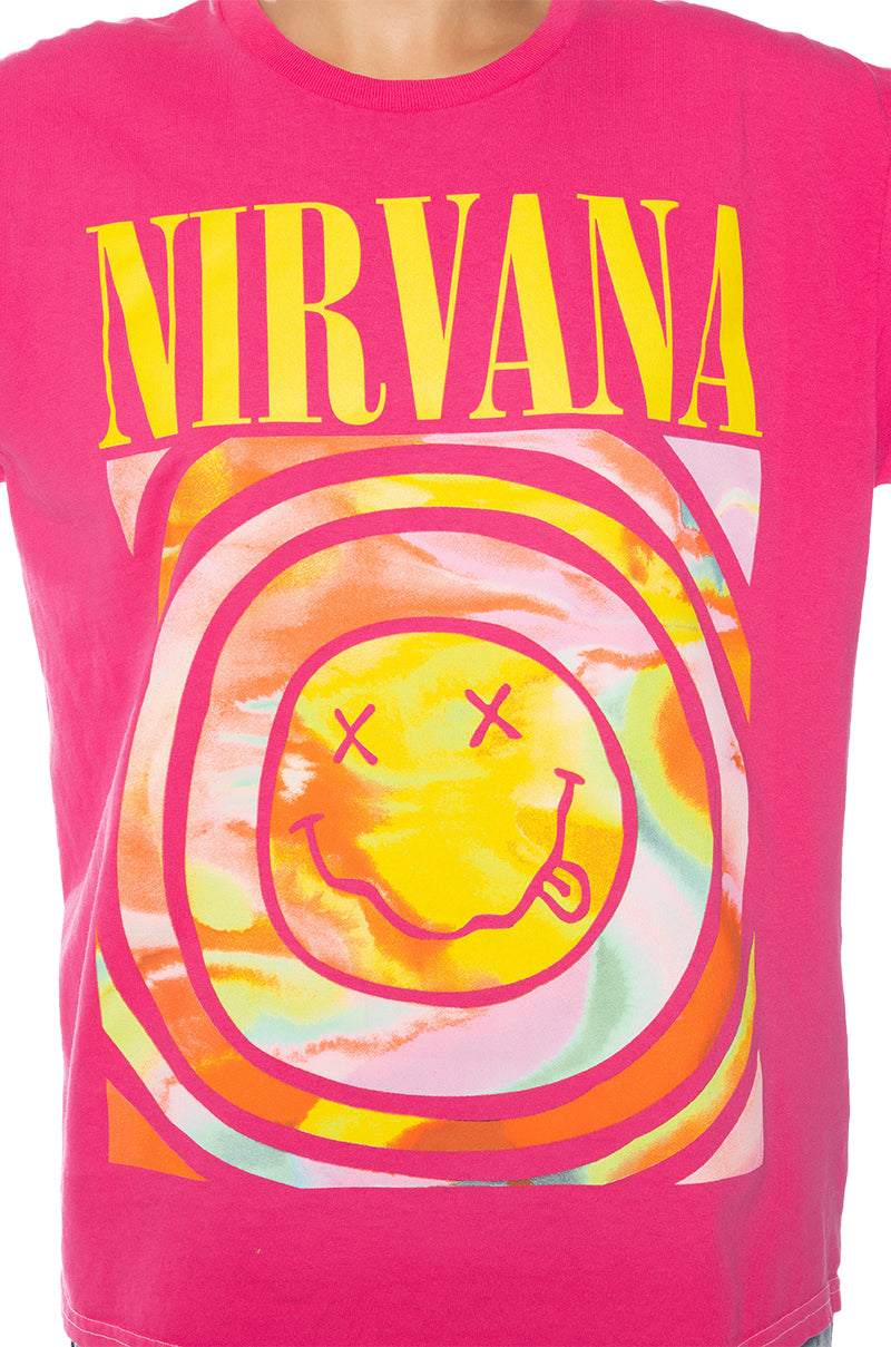 Extra View Nirvana Official Logo Oversized Band Tee 5