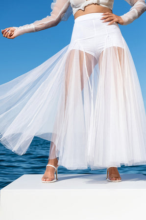 sheer volume skirt | Lig.