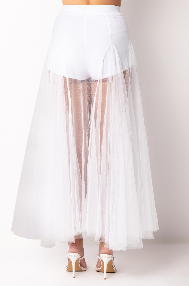 Full View No Angel Sheer Maxi Skirt