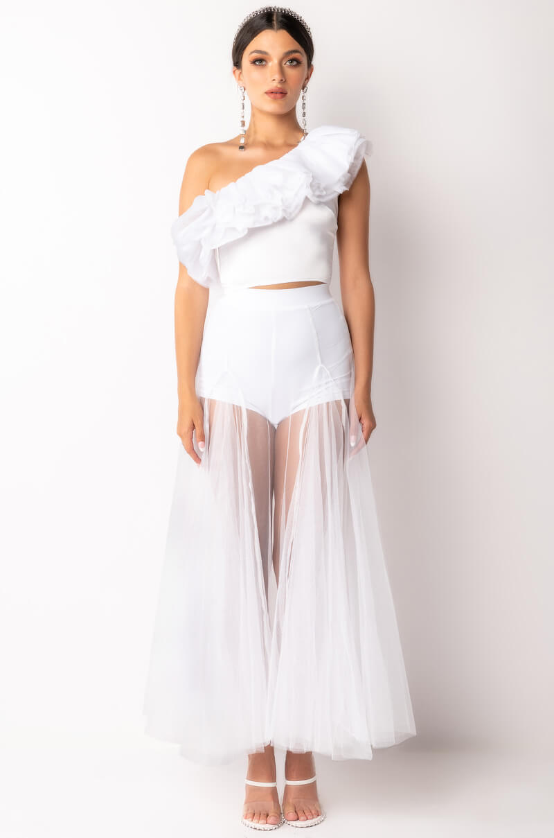Extra View No Angel Sheer Maxi Skirt