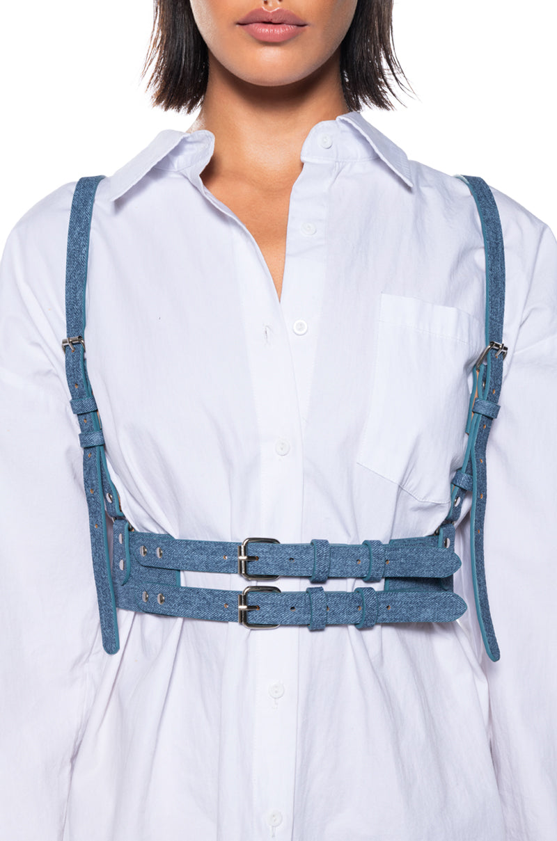 Front View No Blues Harness Belt