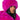 Front View No Budget Foldover Faux Fur Beanie In Pink