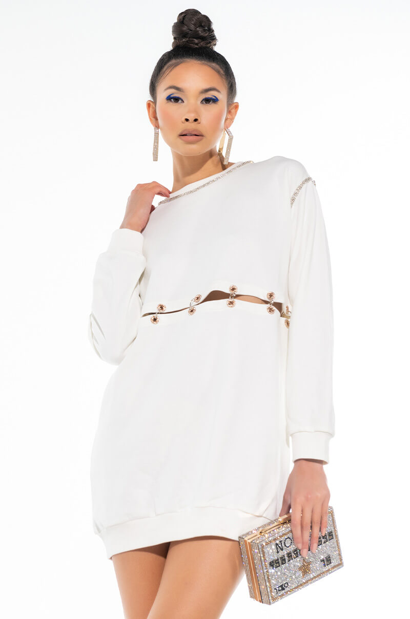 Front View No Competition Sweatshirt Dress