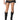 Front View No Hard Feelings Asymmetrical Denim Mini Skirt