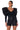 Side View No More Drama Deep V Long Sleeve Blouse