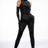 Front View No Stopping Me Mesh Gloved Catsuit