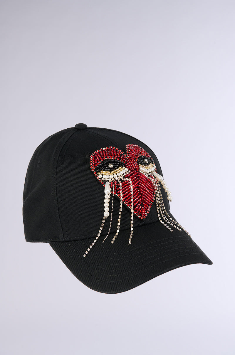 Side View No Tears Embellished Hat