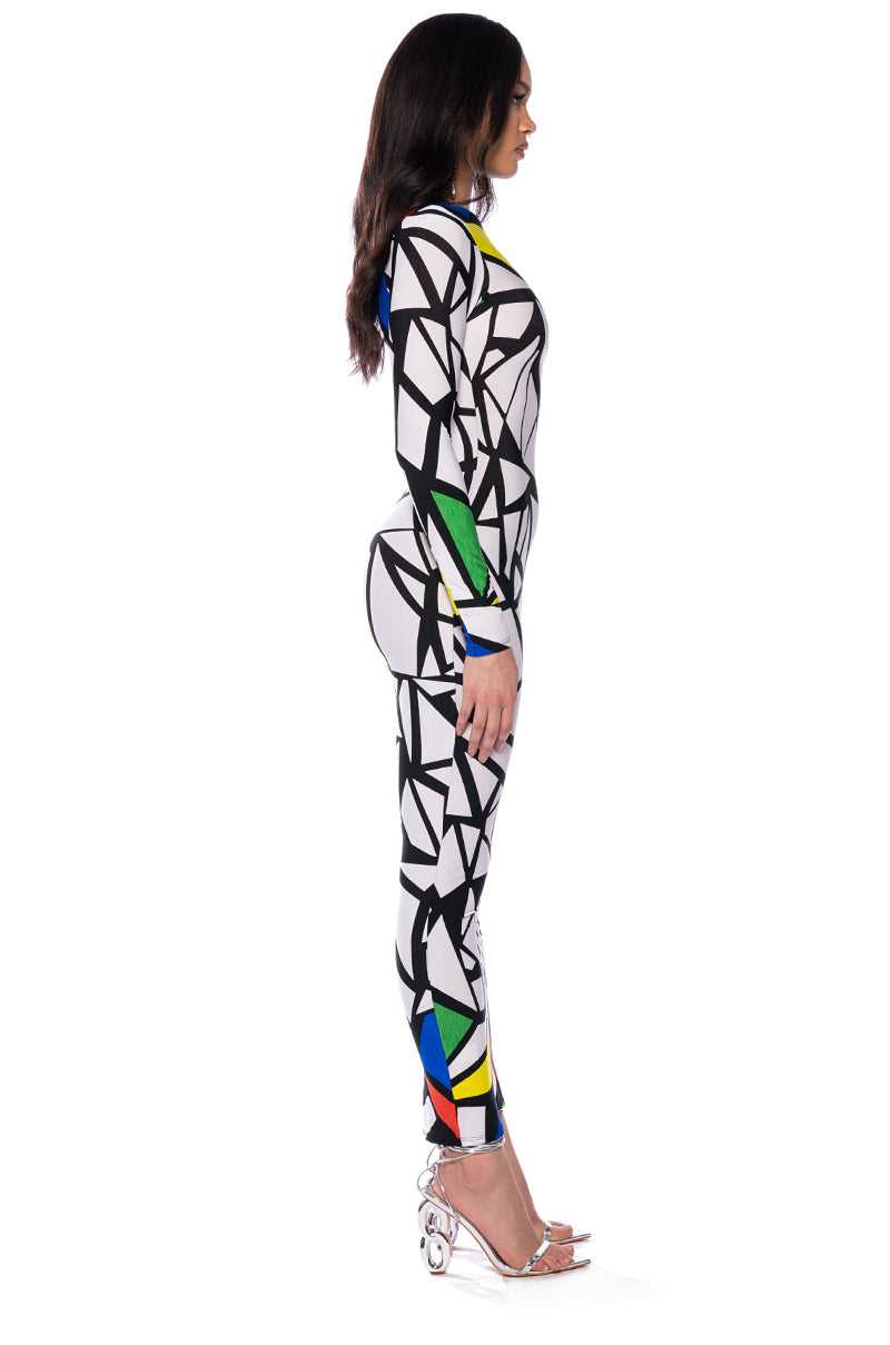Back View Noah Long Sleeve Maxi Dress