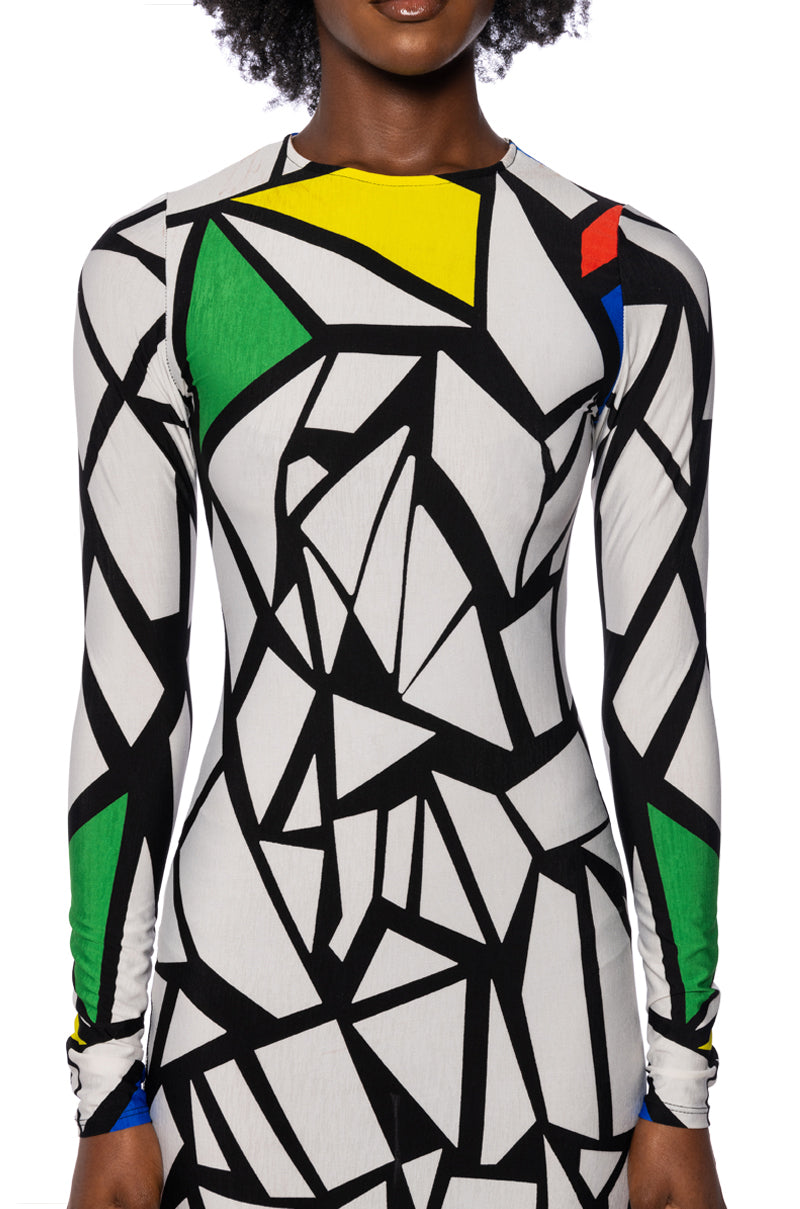 Full View Noah Long Sleeve Maxi Dress