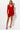 Full View Northern Lights Velour Mini Dress in Red