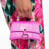 Front View Not A While Crocodile Pink Mini Bag