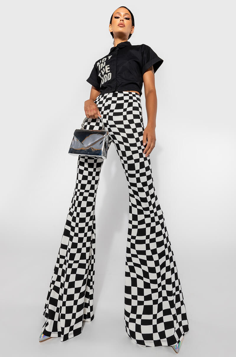 Side View Not In The Mood Cropped Button Down Blouse