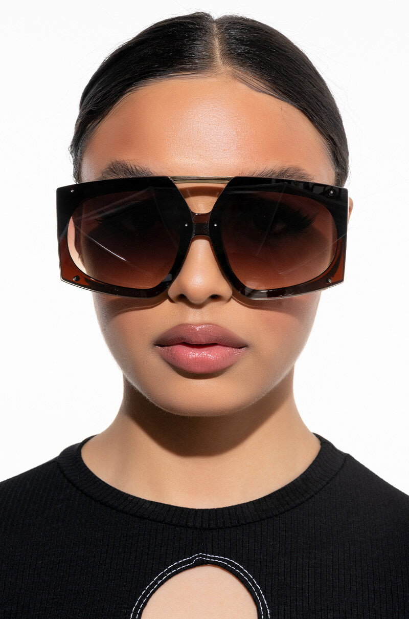 Front View Not My Problem Oversized Sunnies