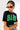 Front View Not Your Babe Cropped Short Sleeve Crew Neck Tshirt