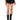 Front View Notice Me Denim Mini Skirt In Black Grey