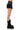 Extra View Notice Me Denim Mini Skirt In Black Grey