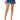 Front View Notice Me Denim Mini Skirt In Medium Blue Denim